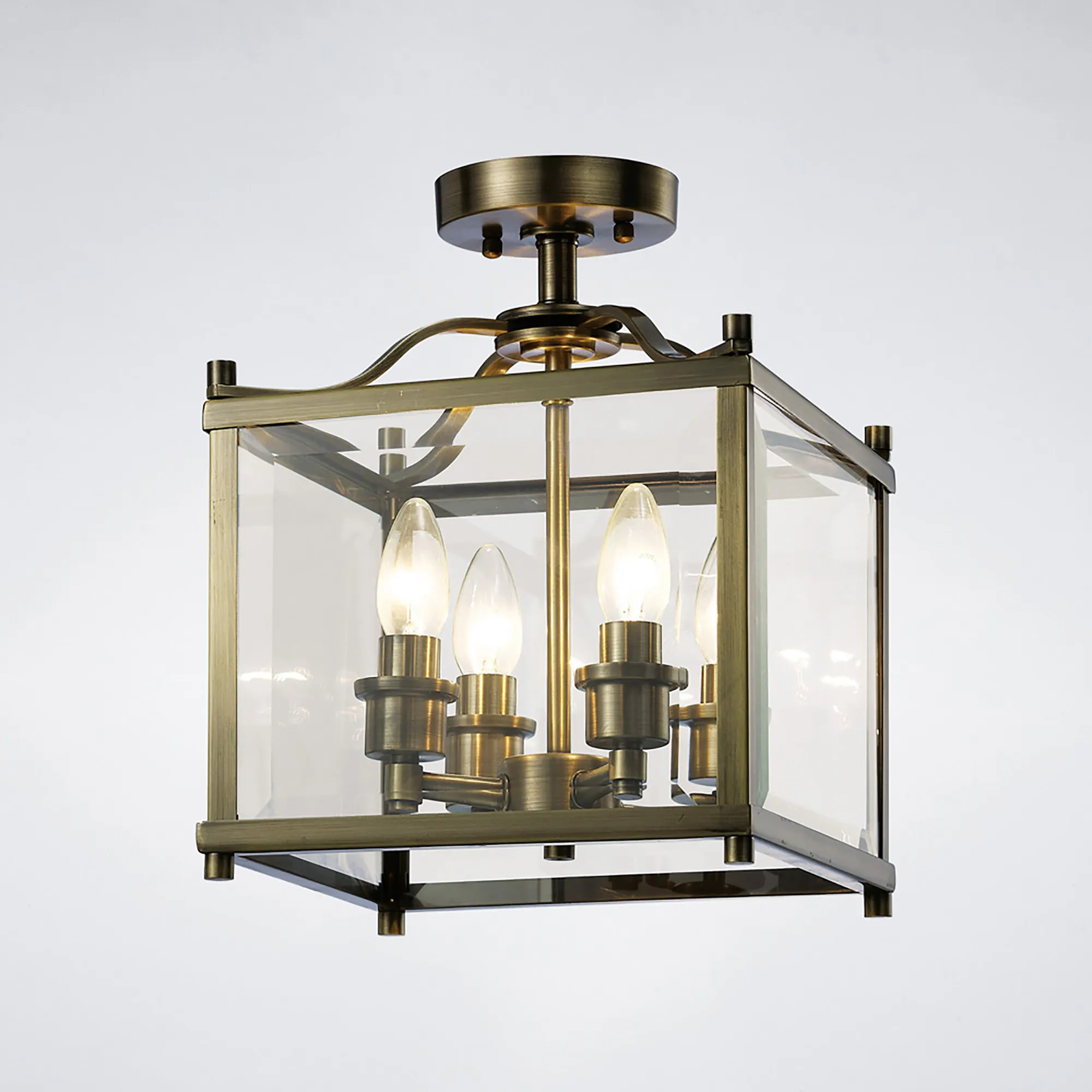 Aston Antique Brass Ceiling Lights Diyas Lantern Ranges